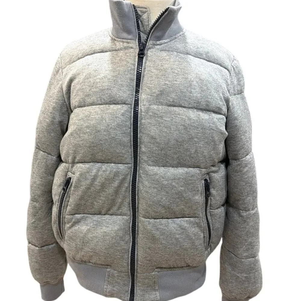 Gap Women's Gray Puffer Size Small Wool Blend EUC